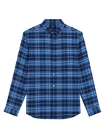 Irving Checked Button-Front Shirt