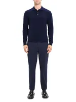 Hilles Cashmere Polo Sweater