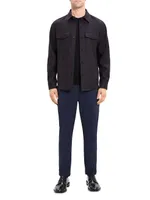 Garvin Wool-Blend Button-Front Shirt