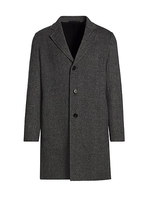 Almec Herringbone Wool Coat