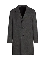 Almec Herringbone Wool Coat