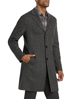 Almec Herringbone Wool Coat