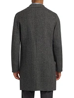 Almec Herringbone Wool Coat