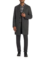 Almec Herringbone Wool Coat