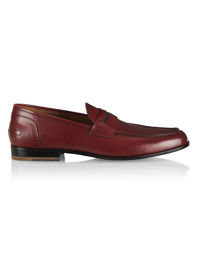 Exclus Bolama Leather Slip-On Loafers