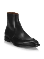 Mangai Leather Ankle Boots