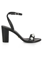 Nearlybare Portia 85MM Leather Sandals