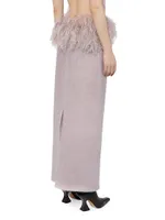 Wake Petya Wool-Blend Maxi Skirt