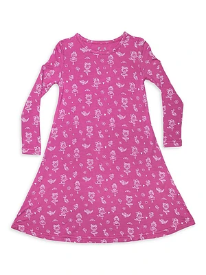 Little Girl's & Ballerina Long-Sleeve Dress