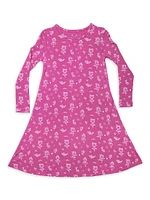 Little Girl's & Ballerina Long-Sleeve Dress