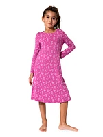 Little Girl's & Ballerina Long-Sleeve Dress