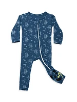 Baby Girl's & Little Ninja Print Convertible Footie