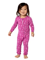 Baby Girl's & Little Ballerina Print Convertible Footie