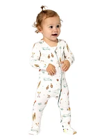 Baby Girl's & Little Vintage Holiday Convertible Footie