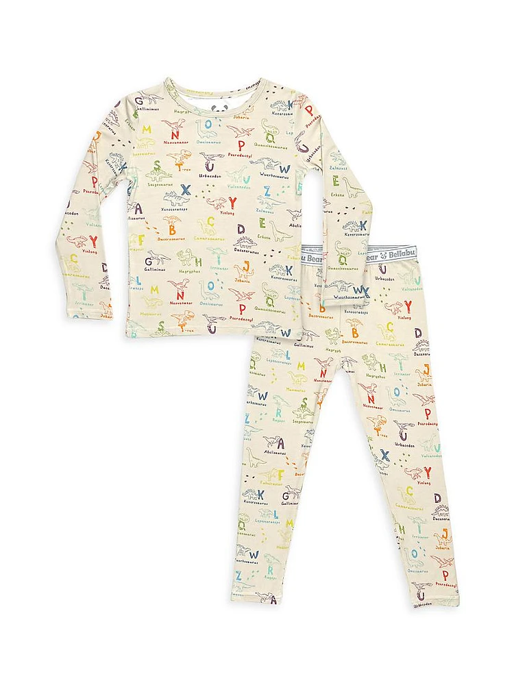 Little Boy's & Dino ABC Pajamas Set