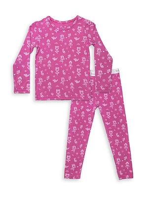 Little Girl's Ballerina Pajamas Set