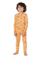 Little Kid's & Kid's Pumpkin Pajamas Set