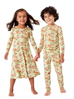 Little Girl's & Apple Orchard Long-Sleeve Dress