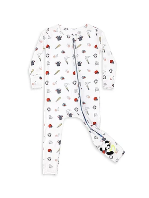 Baby Boy's Baseball Convertible Footie