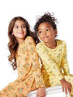 Little Girl's & Pumpkin Long-Sleeve Nightgown