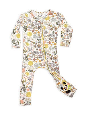 Baby Girl's & Little Floral Convertible Footie