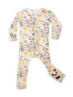 Baby Girl's & Little Floral Convertible Footie