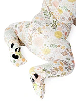 Baby Girl's & Little Floral Convertible Footie