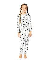 Baby Girl's, Little Girl's & Girl's Black Cat Graphic Pajamas