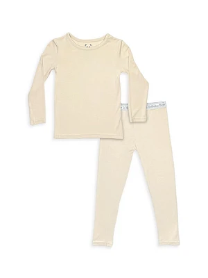 Little Kid's & Oat Long-Sleeve Shirt Pants Pajama Set