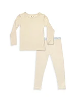 Little Kid's & Oat Long-Sleeve Shirt Pants Pajama Set