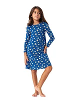 Little Girl's & Hanukkah Cookies Long-Sleeve Dress