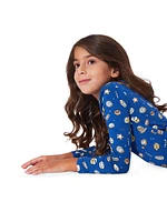 Little Girl's & Hanukkah Cookies Long-Sleeve Dress