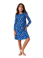 Little Girl's & Hanukkah Cookies Long-Sleeve Dress