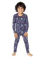 Little Kid's & Kid's Polar Isle Long-Sleeve Shirt & Pants Pajama Set