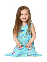 Baby Girl's, Little Girl's & Shark Print Sleeveless Dress