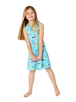 Baby Girl's, Little Girl's & Shark Print Sleeveless Dress