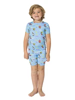 Baby Boy's, Little Boy's & SpongeBob SquarePants T-Shirt Shorts Pajama Set