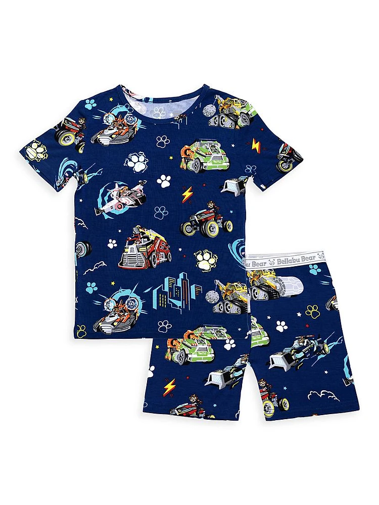 Baby's, Little Kid's & Paw Patrol Mighty Vehicles Pajama Shorts Set