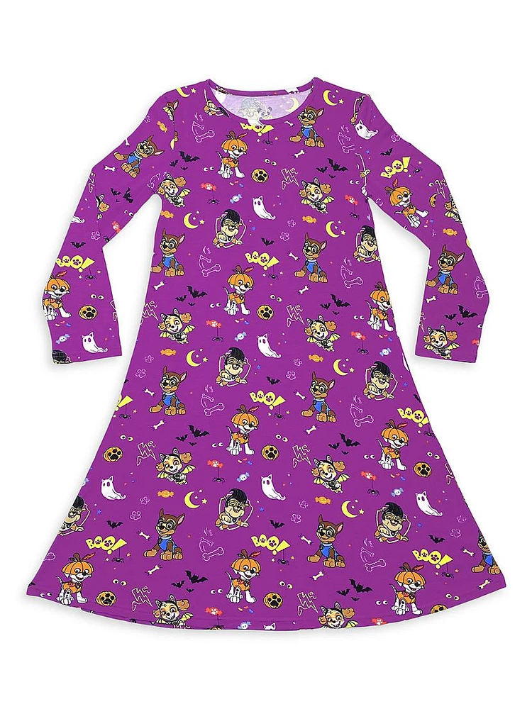 Little Girl's & Halloween Paw Patrol Long-Sleeve Dress