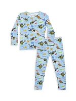 Little Kid's & Kid's Teenage Mutant Ninja Turtles: Mutant Mayhem Movie Pajamas Set