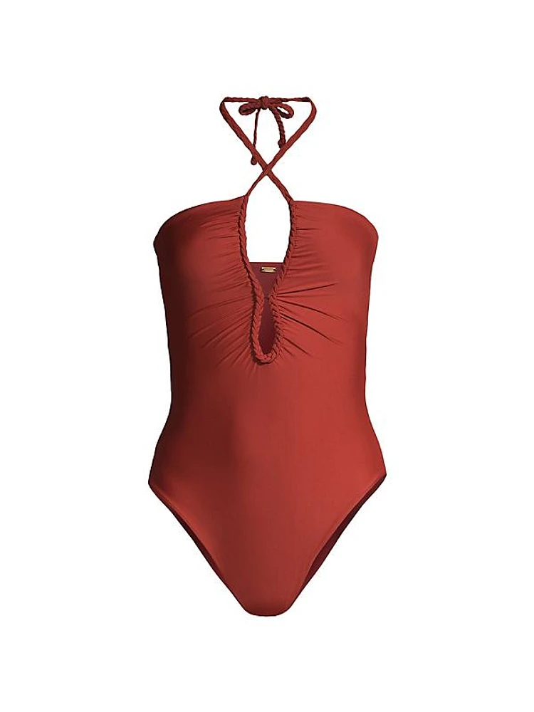 Saint Tropez Halterneck One-Piece Swimsuit