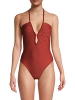 Saint Tropez Halterneck One-Piece Swimsuit