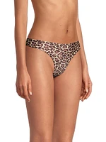 Guava Reversible Leopard-Print Bikini Bottom