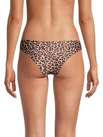 Guava Reversible Leopard-Print Bikini Bottom