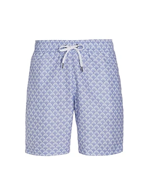 COLLECTION Geometric Fan Swim Trunks