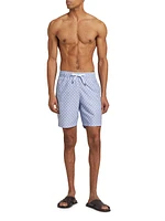 COLLECTION Geometric Fan Swim Trunks