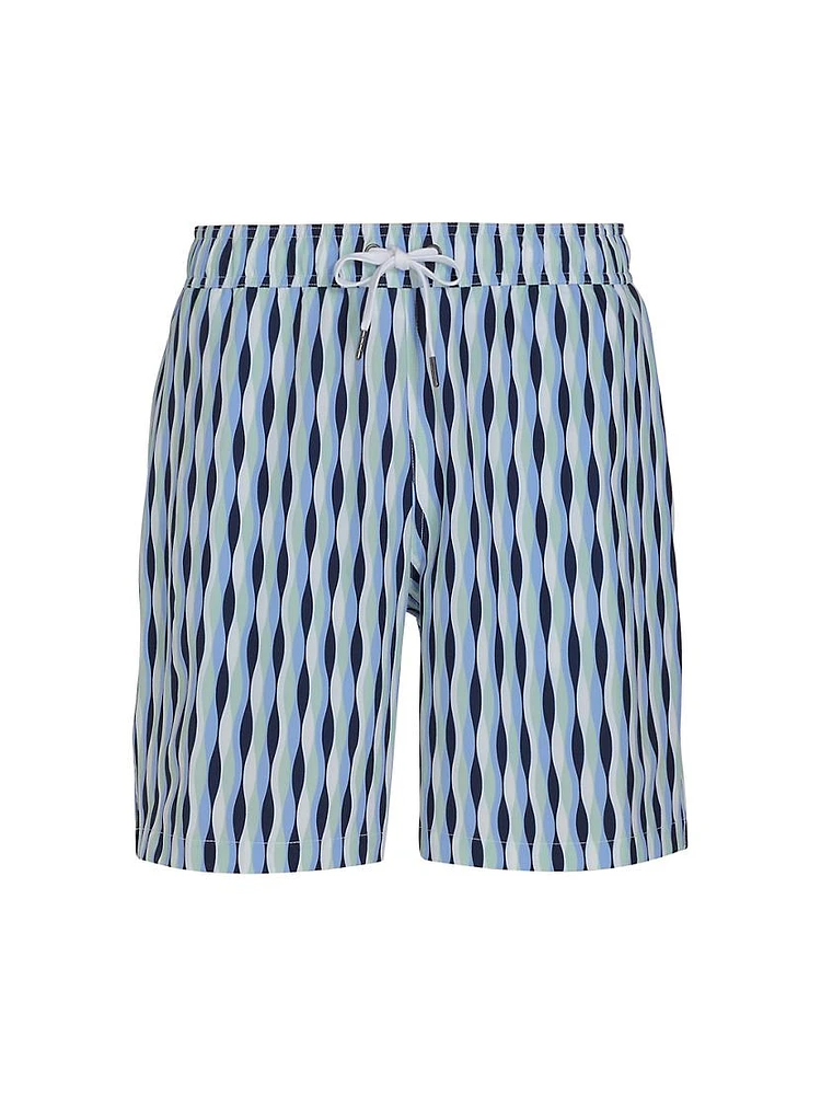 COLLECTION Braided Stripe Swim Trunks