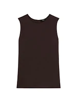 Sleeveless Silk Top