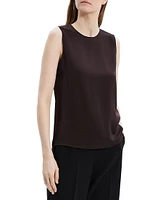 Sleeveless Silk Top