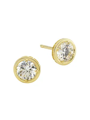 Tacori Allure 18K Gold & 1.50 TCW Lab-Grown Diamond Stud Earrings
